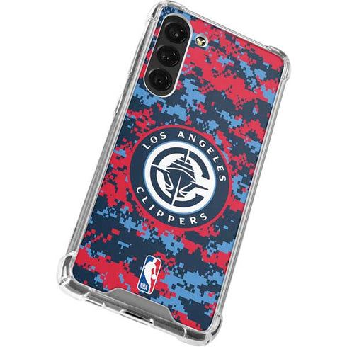 NBA LA Clippers Digi Camo Galaxy S24 FE Clear Case